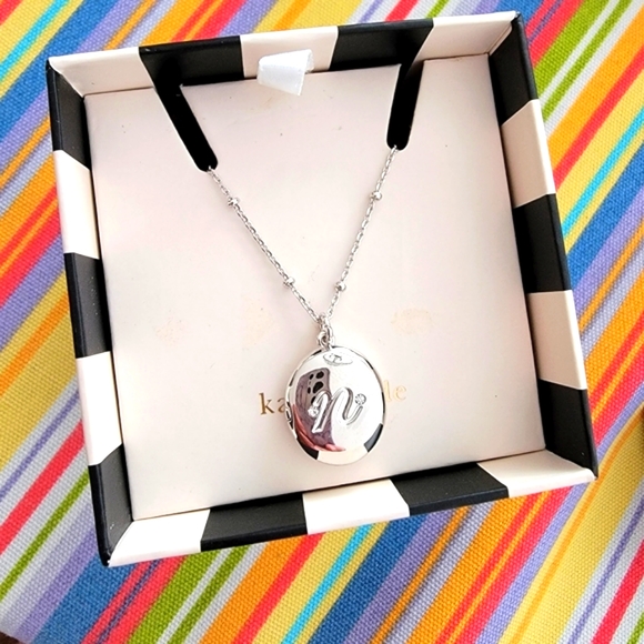 Kate Spade Silver "N" Locket Pendant